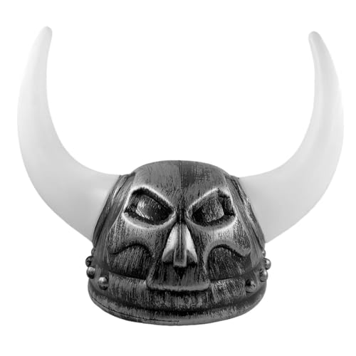 YUGSHNKFC Warrrior Wikingerhelme mit Hörnern Mittelalter Wikinger Alter Gehörnte Wikinger Helme Berserker Soldat Warrrior Hut Sallet von YUGSHNKFC