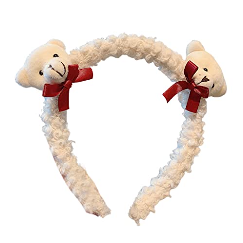 YUGSHNKFC Weiches Bären Stirnband Tiermuster Plüsch Kaninchen Haar Reifen Zum Waschen Von Gesicht Flauschiger Tierhaarbänder Cartoon Kostüm YUGSHNKFC Weiches Bären Stirnband Tiermuster Plüsch Kaninchen Haar Reifen Zum Waschen Von Gesicht Flauschiger Tierhaarbänder Cartoon Kostüm von YUGSHNKFC