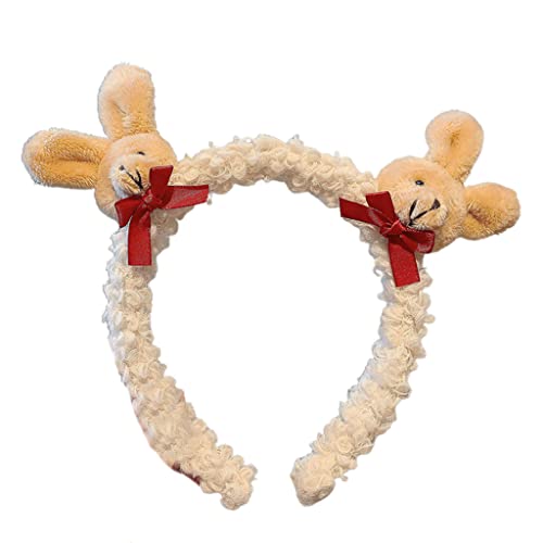 YUGSHNKFC Weiches Bären Stirnband Tiermuster Plüsch Kaninchen Haar Reifen Zum Waschen Von Gesicht Flauschiger Tierhaarbänder Cartoon Kostüm YUGSHNKFC Weiches Bären Stirnband Tiermuster Plüsch Kaninchen Haar Reifen Zum Waschen Von Gesicht Flauschiger Tierhaarbänder Cartoon Kostüm von YUGSHNKFC