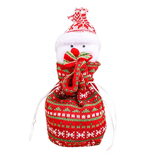 YUGSHNKFC Weihnachtsgeschenktüte Für Kinder/Erwachsene Partyzubehör Weihnacht Bäume Ornamente Atmosphäre Schneemann/Elch/Weihnachtsmann Form von YUGSHNKFC