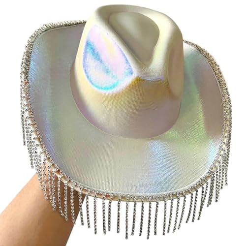 YUGSHNKFC Weltraum-Strasssteine Fransen Quaste Hüte für Halloween Dress Up Cosplay Party Kostüm Zubehör YUGSHNKFC Weltraum-Strasssteine Fransen Quaste Hüte für Halloween Dress Up Cosplay Party Kostüm Zubehör von YUGSHNKFC