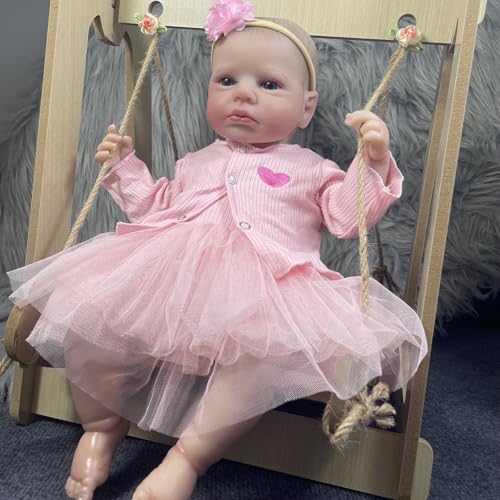 YUGSHNKFC Wiedergeborene Babypuppen 20 "lebhafte Realistische Neugeborene Puppen Mit Vinyls Körper Der Wirklich Poable Reales Babypuppen Aussieht YUGSHNKFC Wiedergeborene Babypuppen 20 "lebhafte Realistische Neugeborene Puppen Mit Vinyls Körper Der Wirklich Poable Reales Babypuppen Aussieht von YUGSHNKFC