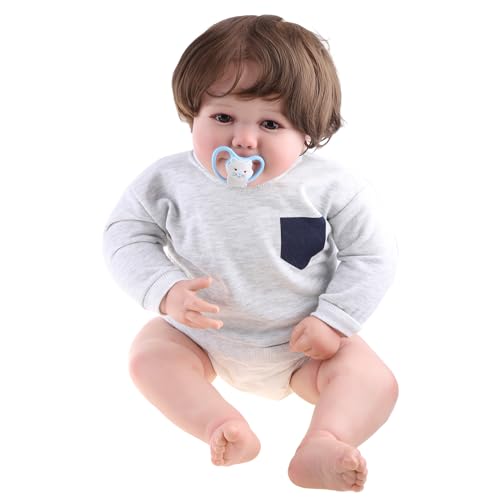 YUGSHNKFC Wiedergeborene Für Doll Baby Mädchen Für Puppen 61 cm/ 24in Realistische Pflege Für Puppenhandgefertigte Weiche Körper Für W/Open Eyes Rootd YUGSHNKFC Wiedergeborene Für Doll Baby Mädchen Für Puppen 61 cm/ 24in Realistische Pflege Für Puppenhandgefertigte Weiche Körper Für W/Open Eyes Rootd von YUGSHNKFC
