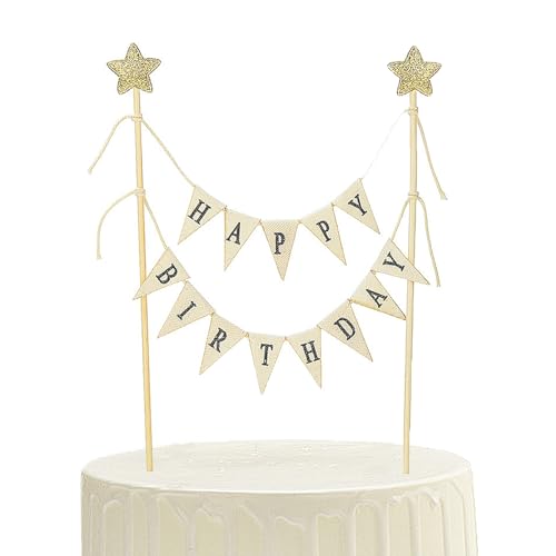 Happy Birthday Tortendeko, Kuchen Deko Geburtstag, Cake Topper Geburtstag, Kuchendeko, Happy Birthday Cake Topper Für Geburtstage Hochzeiten Partydekorationen Kuchen Desserts von YUGUOLAN
