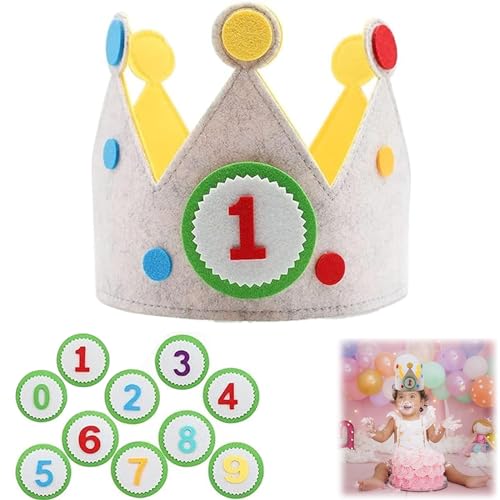 YUGUOLAN Geburtstagskrone Mädchen, Krone Geburtstag, Geburtstagskrone Junge, Krone Kinder, Krone Geburtstag Junge, Mit Auswechselbaren Zahlen Von 0-9, Für Kinder Geburtstag Party Supplies YUGUOLAN Geburtstagskrone Mädchen, Krone Geburtstag, Geburtstagskrone Junge, Krone Kinder, Krone Geburtstag Junge, Mit Auswechselbaren Zahlen Von 0-9, Für Kinder Geburtstag Party Supplies von YUGUOLAN