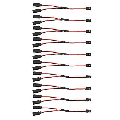 10pc Servo -Verlängerungskabelkabel 3 Pin Weibendemene -Draht -Stecker -Platine Fernbedienung Y Type (Y-shaped 150mm female pair double male) von YUKOFE
