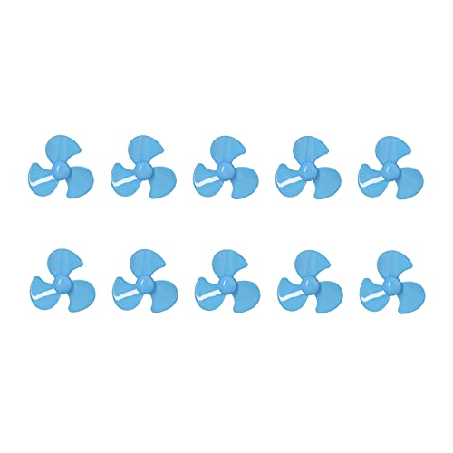 ERSATZ DIY CAR Blades 50MM Propeller, 10PCS ABS DREHT ZUBEHÖR (Blue) von YUKOFE
