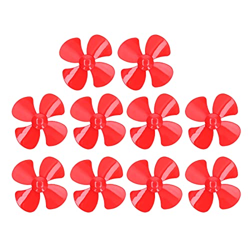 YUKOFE 100 mm 4 Blades Propeller XR-150-Modell für DIY Toy 10pcs Set (Red) von YUKOFE