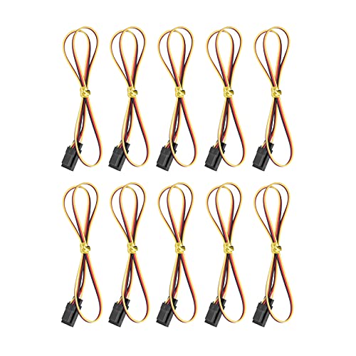 YUKOFE 10pcs Servo Verlängerungskabel 458 mm breites Anwendung Servo Verlängerungskabel JR Fernbedienungsauto von YUKOFE