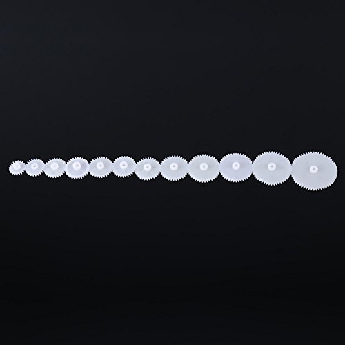 YUKOFE 12pcs Plastikgetriebe Kits Motorgetriebe Montage für Roboterspielzeugautomobilautos DIY von YUKOFE