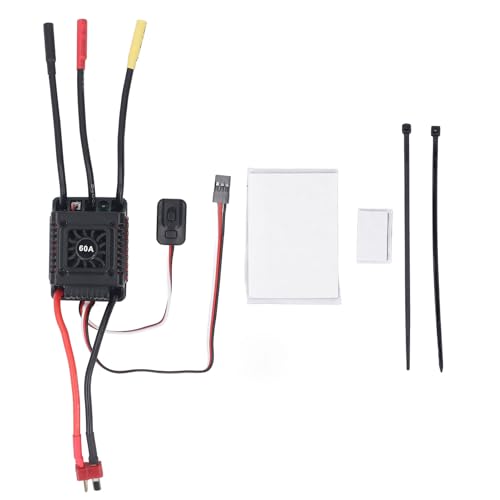 YUKOFE 60A bürstenlose ESC -Aluminiumlegierung Elektrischer Geschwindigkeit Controller RC 1/10 All Wetter von YUKOFE