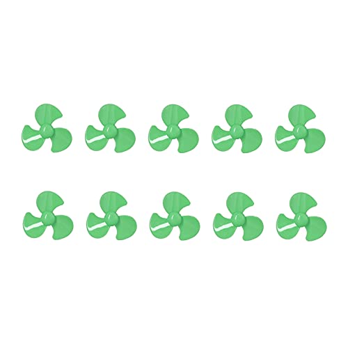 YUKOFE ERSATZ DIY CAR Blades 50MM Propeller, 10PCS ABS DREHT ZUBEHÖR (Green) von YUKOFE