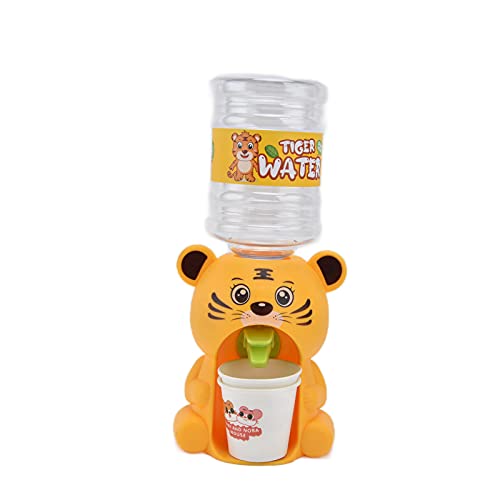 Mini Wasserspender Spielzeug tiergeformtes Trinkbrunnen für Kinder Kinder Küche Rollenspiel (Großer süßer Tiger) von YULEESIYIP