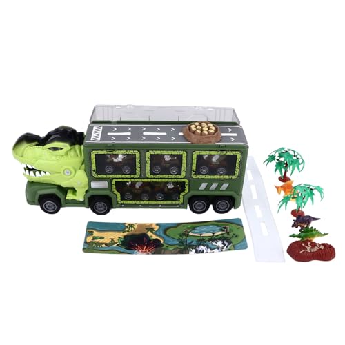 YULEESIYIP Dinosaurier Transportauto Spielzeugset mit blinkenden Lichtern und Musik Interaktives Spiel für Kinder Weihnachtsgeburtstag e Grün grün von YULEESIYIP