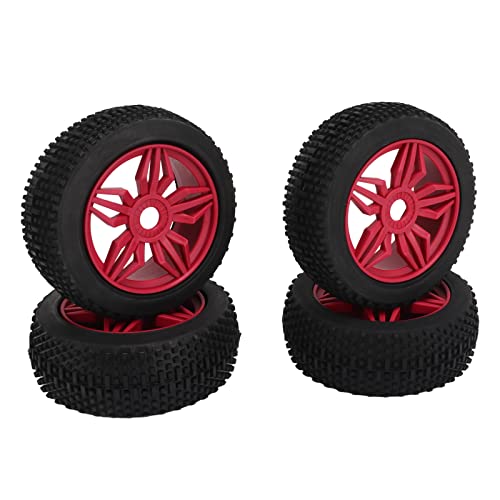 YULEESIYIP Fernbedienete Autorreifen Stabiler Griff Starke Polsterung für RC -Auto 1/8 (Red) von YULEESIYIP