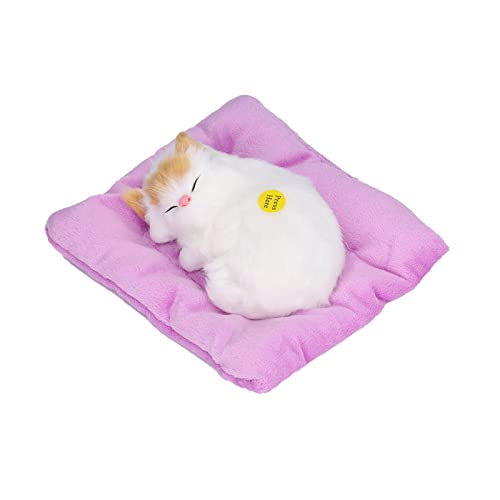 YULEESIYIP Gefälschte Katzen Plüschspielzeug, interaktives Haustierspielzeug mit Sound aktives Kohlenstoffpolster für Senioren Kinder (Activated Charcoal Yellow Ear cat) von YULEESIYIP
