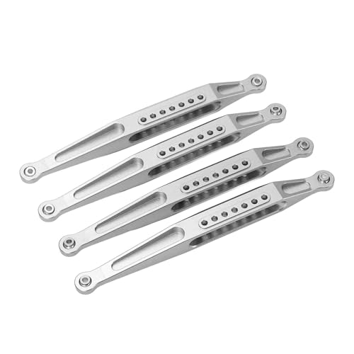 YULEESIYIP RC Lower Suspension Links Aluminiumlegierung Hochfestige Set für LOSI LMT 4WD Fernbedienungsauto (Silver) von YULEESIYIP