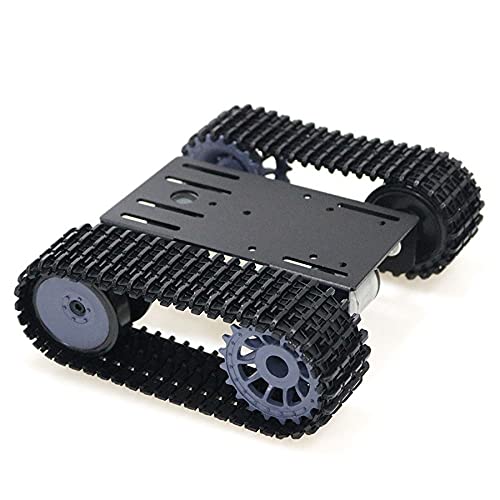 YUMIN Smart Tank Car Chassis Tracked Crawler Robot Platform with Dual DC 12V Motor for DIY for T101-P/TP101 von YUMIN