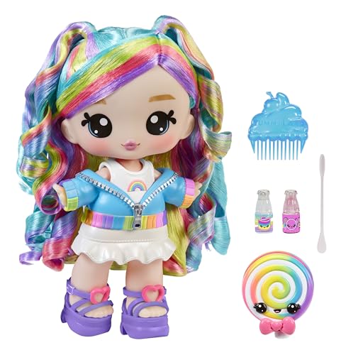 Yummiland x Peeps Lip Gloss Doll- Goldie Mallows - Enthält 1 Puppe mit Mode zum Gestalten und Lipgloss-Set mit Einzigartiger Farbe, Duft und Klarer Basis, für Kinder ab 4 Jahren von Yummiland