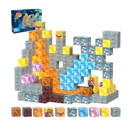 YUN TAO Magnetisches Bausteine Set,148+ Teile Goldgräber-Thema - STEM-Lernspielzeug für Kinder von 3-8 Jahren Sichere ABS-Magnetbausteine · Kreatives Konstruktions-Puzzle-Spielset YUN TAO Magnetisches Bausteine Set,148+ Teile Goldgräber-Thema - STEM-Lernspielzeug für Kinder von 3-8 Jahren Sichere ABS-Magnetbausteine · Kreatives Konstruktions-Puzzle-Spielset von YUN TAO