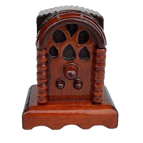 Antikes Miniatur-Radio mit Mahagoniholz-Design, viktorianische Stile für Puppenhäuser im Maßstab 1:12 und Fotografie-Zubehör, Puppenhaus Miniatur-Radio Antikes Miniatur-Radio mit Mahagoniholz-Design, viktorianische Stile für Puppenhäuser im Maßstab 1:12 und Fotografie-Zubehör, Puppenhaus Miniatur-Radio von YUNGLOO