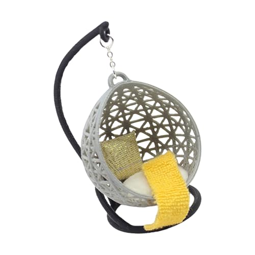 Hängesessel für Schlafzimmer, Miniaturmöbel, Modellzubehör, Rollenspiele, Einrichtungsgegenstände, Schaukel, Puppenhaus, Miniatur-Möbeldekorationen Hängesessel für Schlafzimmer, Miniaturmöbel, Modellzubehör, Rollenspiele, Einrichtungsgegenstände, Schaukel, Puppenhaus, Miniatur-Möbeldekorationen von YUNGLOO