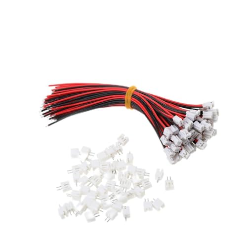 YUNGLOO JST 2.0 2-poliger Steckverbinder mit Drähten, Kabeln, 120 mm, 26 AWG, Weihnachtsdekoration, 50 Sets YUNGLOO JST 2.0 2-poliger Steckverbinder mit Drähten, Kabeln, 120 mm, 26 AWG, Weihnachtsdekoration, 50 Sets von YUNGLOO