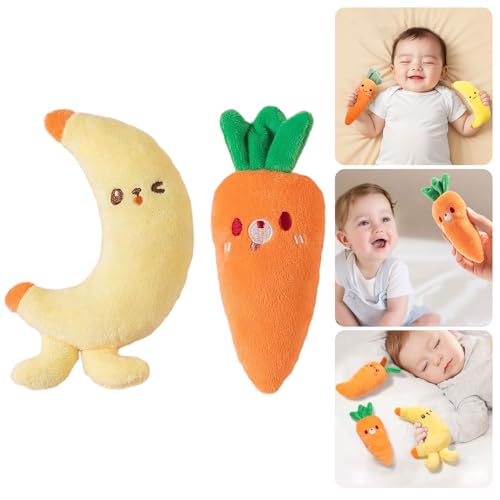 YUNGLOO Set mit 1 Stück/2 Stück Säuglings-Spielzeug, niedlicher Cartoon-Handgriff, sensorische Entwicklungshilfe für Kinderbett, Kinderwagen, Reisen, tägliches Cartoon-Zubehör YUNGLOO Set mit 1 Stück/2 Stück Säuglings-Spielzeug, niedlicher Cartoon-Handgriff, sensorische Entwicklungshilfe für Kinderbett, Kinderwagen, Reisen, tägliches Cartoon-Zubehör von YUNGLOO