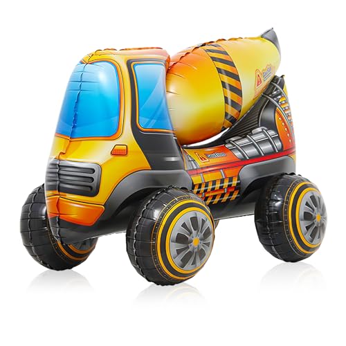 Folienballon 3D Stehend Auto, Luftballons Mixer Truck Junge Folienballon, Große Auto Ballon, Fahrzeuge Folienballon für Kinder Geburtstagsparty Dekoration Zubehör Folienballon 3D Stehend Auto, Luftballons Mixer Truck Junge Folienballon, Große Auto Ballon, Fahrzeuge Folienballon für Kinder Geburtstagsparty Dekoration Zubehör von YUNHENTONG
