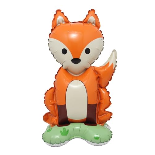 Folienballon Tiere, Helium Ballons Tiere, Folienballon Tier Walking Luftballons, Tier Luftballons, Folienballon Animals, Luftballons Tiere, für Kinder Geburtstag Party Deko Geschenk (Fuchs) von YUNHENTONG