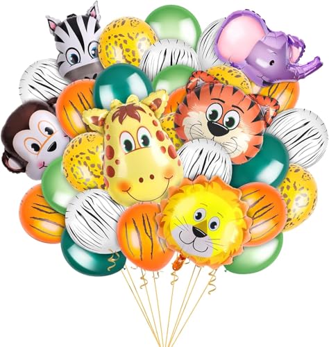 Luftballons Tiere 30 Stück Ballon Tiere Folienballon Safari Ballons Waldtiere Geburtstagsdeko Thema Party Dekorationen Luftballons Tiere 30 Stück Ballon Tiere Folienballon Safari Ballons Waldtiere Geburtstagsdeko Thema Party Dekorationen von YUNHENTONG