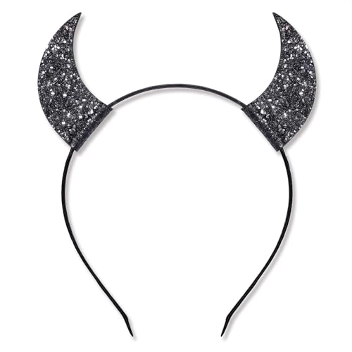 YUNHENTONG Halloween Teufelshörner Schwarz,Teufelshörner Haarreif,Teufel Hörner Stirnband,Teufel Haarreif,Teufelshörner Stirnband,Halloween Stirnband für Halloween Maskerade Cosplay Requisiten(C) YUNHENTONG Halloween Teufelshörner Schwarz,Teufelshörner Haarreif,Teufel Hörner Stirnband,Teufel Haarreif,Teufelshörner Stirnband,Halloween Stirnband für Halloween Maskerade Cosplay Requisiten(C) von YUNHENTONG