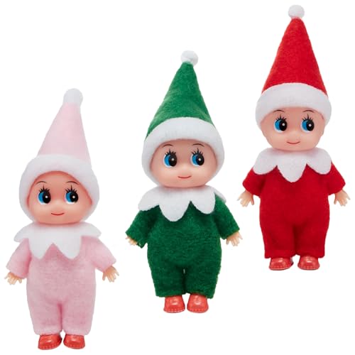YUNHENTONG Weihnachtself 3 Stück, Weihnachtswichtel Figuren Elfen Puppe Wichtel Puppe Mini Weihnachtselfen Klein für Kinder Erwachsene Weihnachtsspielzeug Dekorationen YUNHENTONG Weihnachtself 3 Stück, Weihnachtswichtel Figuren Elfen Puppe Wichtel Puppe Mini Weihnachtselfen Klein für Kinder Erwachsene Weihnachtsspielzeug Dekorationen von YUNHENTONG
