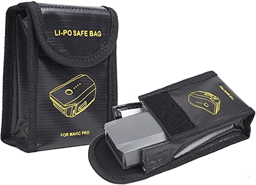 YUNIQUE GREEN-CLEAN-POWER - Feuerfeste Tasche für DJI MAVIC PRO | Lipo-Ladeschutz | Hohe Sicherheit, Explosionsgeschützt | 115x95x46mm, Schwarz, Kunststoff von YUNIQUE GREEN-CLEAN-POWER