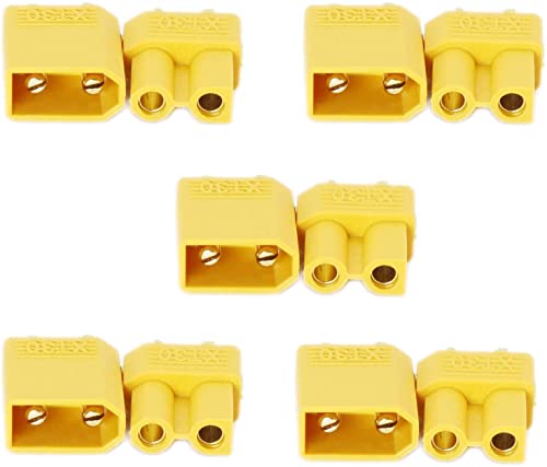 YUNIQUE GREEN-CLEAN-POWER 6Q-WLNY-9XIJ 5 Paar Nylon 10 Stück | Male und Famale Stecker Connector | XT30 Plugs | Hochstrom Goldstecker, Gelbe YUNIQUE GREEN-CLEAN-POWER 6Q-WLNY-9XIJ 5 Paar Nylon 10 Stück | Male und Famale Stecker Connector | XT30 Plugs | Hochstrom Goldstecker, Gelbe von YUNIQUE GREEN-CLEAN-POWER