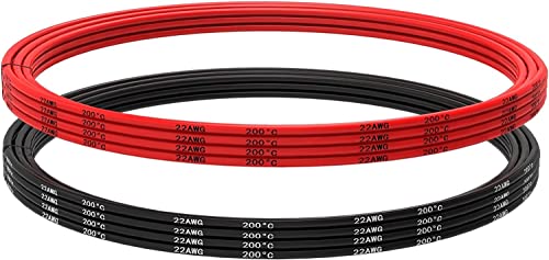 YUNIQUE GREEN-CLEAN-POWER - Silikonkabel 22 AWG 5 Meter | Flexibel, Hitzebeständig | Ideal für Elektronische Projekte, Anschluss für Ankeway, Autoradio-Kabel, Rot, Silikon YUNIQUE GREEN-CLEAN-POWER - Silikonkabel 22 AWG 5 Meter | Flexibel, Hitzebeständig | Ideal für Elektronische Projekte, Anschluss für Ankeway, Autoradio-Kabel, Rot, Silikon von YUNIQUE GREEN-CLEAN-POWER