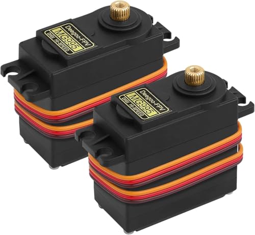 YUNIQUE GREEN-CLEAN-POWER - 2 Stück Servomotor mit Metallgetriebe Digitaler Drehmoment Hohe Geschwindigkeit Wasserdicht für RC Flugzeug Helikopter Mechanischer Arm YUNIQUE GREEN-CLEAN-POWER - 2 Stück Servomotor mit Metallgetriebe Digitaler Drehmoment Hohe Geschwindigkeit Wasserdicht für RC Flugzeug Helikopter Mechanischer Arm von YUNIQUE GREEN-CLEAN-POWER