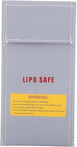 YUNIQUE GREEN-CLEAN-POWER 300x230x56 Sicherheitstasche für RC Batterien | Lipo Explosion Schutzhülle | feuerfeste Ladebeutel, Abmessungen 100 x 200 mm, Silber/Schwarz, 200X100mm YUNIQUE GREEN-CLEAN-POWER 300x230x56 Sicherheitstasche für RC Batterien | Lipo Explosion Schutzhülle | feuerfeste Ladebeutel, Abmessungen 100 x 200 mm, Silber/Schwarz, 200X100mm von YUNIQUE GREEN-CLEAN-POWER