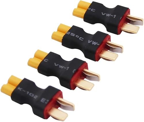 YUNIQUE GREEN-CLEAN-POWER - Set mit 4 Adaptern XT30 Buchse auf Deans T-Stecker | Sichere und zuverlässige Verbindungen | Ideal für RC Modellbau und elektronische Projekte, Gelb, Kunststoff YUNIQUE GREEN-CLEAN-POWER - Set mit 4 Adaptern XT30 Buchse auf Deans T-Stecker | Sichere und zuverlässige Verbindungen | Ideal für RC Modellbau und elektronische Projekte, Gelb, Kunststoff von YUNIQUE GREEN-CLEAN-POWER