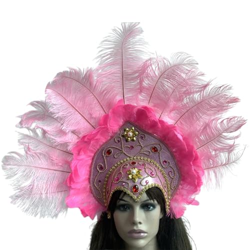 YUNNESS Buntes gefiedertes Haarband für Karneval, Feier, Party, Stirnband, Erwachsene, Cosplay, ethnische Kopfbedeckung für Themenveranstaltungen YUNNESS Buntes gefiedertes Haarband für Karneval, Feier, Party, Stirnband, Erwachsene, Cosplay, ethnische Kopfbedeckung für Themenveranstaltungen von YUNNESS