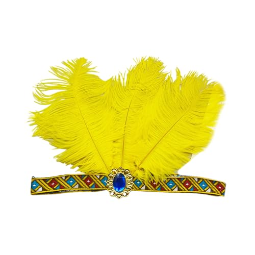 YUNNESS Gefederte Flapper-Stirnbänder, Karneval, Abschlussball, Tänzerin, Kopfschmuck für Party, Karneval, Feiern, Kopfbedeckung, Haarstyling YUNNESS Gefederte Flapper-Stirnbänder, Karneval, Abschlussball, Tänzerin, Kopfschmuck für Party, Karneval, Feiern, Kopfbedeckung, Haarstyling von YUNNESS