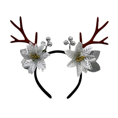 YUNNESS Geweih Blume Stirnband Weihnachten Kopfbedeckung Weihnachten Party Foto Requisiten Party Kopfbedeckung Cosplay Zubehör YUNNESS Geweih Blume Stirnband Weihnachten Kopfbedeckung Weihnachten Party Foto Requisiten Party Kopfbedeckung Cosplay Zubehör von YUNNESS