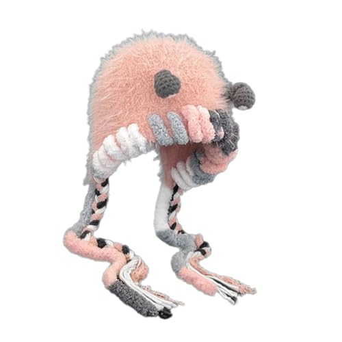 YUNNESS Lovely Monsters Plüschmütze für Damen, Wintermütze, vielseitig, stilvolle Mütze für Winteraktivitäten YUNNESS Lovely Monsters Plüschmütze für Damen, Wintermütze, vielseitig, stilvolle Mütze für Winteraktivitäten von YUNNESS