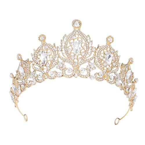 YUNNESS Luxuriöser Prinzessinnen-Haarreif für Mädchen, Geburtstagsparty, eleganter Festzug, Wassertropfen, Kristall, Mädchen, Hochzeitskostüm, Kopfbedeckung YUNNESS Luxuriöser Prinzessinnen-Haarreif für Mädchen, Geburtstagsparty, eleganter Festzug, Wassertropfen, Kristall, Mädchen, Hochzeitskostüm, Kopfbedeckung von YUNNESS