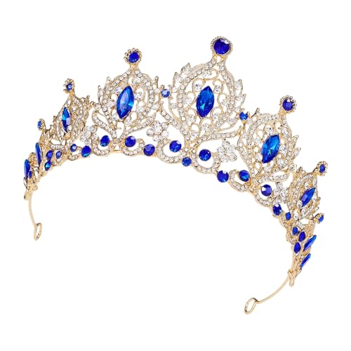 YUNNESS Luxuriöser Prinzessinnen-Haarreif für Mädchen, Geburtstagsparty, eleganter Festzug, Wassertropfen, Kristall, Mädchen, Hochzeitskostüm, Kopfbedeckung YUNNESS Luxuriöser Prinzessinnen-Haarreif für Mädchen, Geburtstagsparty, eleganter Festzug, Wassertropfen, Kristall, Mädchen, Hochzeitskostüm, Kopfbedeckung von YUNNESS