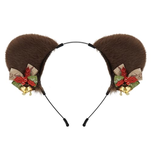 YUNNESS Stirnband Pelzige Ohren Pailletten Kopfbedeckung Weihnachten Party Foto Requisiten Party Kopfbedeckung Cosplay Zubehör YUNNESS Stirnband Pelzige Ohren Pailletten Kopfbedeckung Weihnachten Party Foto Requisiten Party Kopfbedeckung Cosplay Zubehör von YUNNESS