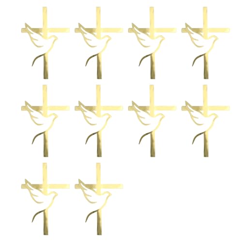 10pcs Wasserdichte Gekreuzte Und Taube Kuchendekoration Für Religiöse Event Dekorative Torte Einsatz Hochzeitsfeier Vorschub Premium Taufe Kuchendekoration 10pcs Wasserdichte Gekreuzte Und Taube Kuchendekoration Für Religiöse Event Dekorative Torte Einsatz Hochzeitsfeier Vorschub Premium Taufe Kuchendekoration von YUNNIAN