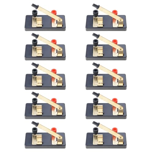 YUNNIAN 10 Stück Einzelpolige Einzel-Wurf-Labors Physik-Experiment Grundlegende Anfänger-Schaltungs-Kits Laborschaltung YUNNIAN 10 Stück Einzelpolige Einzel-Wurf-Labors Physik-Experiment Grundlegende Anfänger-Schaltungs-Kits Laborschaltung von YUNNIAN