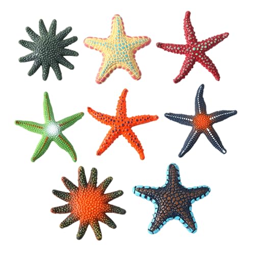 YUNNIAN 8pcs Sea Animal Dive Toy Star Fish Figur Set Für Unterwasserpool Party Pädagogisches Werkzeug Strand Spielaktivität Stern Fische Schwimmen von YUNNIAN
