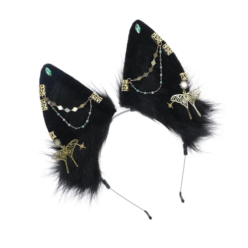 YUNNIAN Animal Ohrstirnband Halloween Anime Maid Hairhoop Roleplay Dressing Supply Ohrhaarband YUNNIAN Animal Ohrstirnband Halloween Anime Maid Hairhoop Roleplay Dressing Supply Ohrhaarband von YUNNIAN